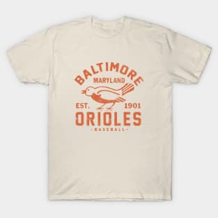 Baltimore Orioles Retro 1 by Buck Tee T-Shirt